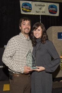 Gabe and Jodi Rubio with the BBB Integrity Award