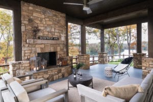 Lower Level Porch - Tranquility at the Cliffs at Keowee Falls South on Lake Keowee