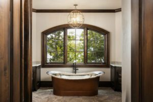 Custom Lake Home Primary Bathroom in The Cliffs Keowee Falls